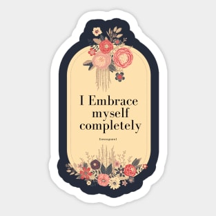 Enneagram 1 Self Care Affirmation Quote Sticker